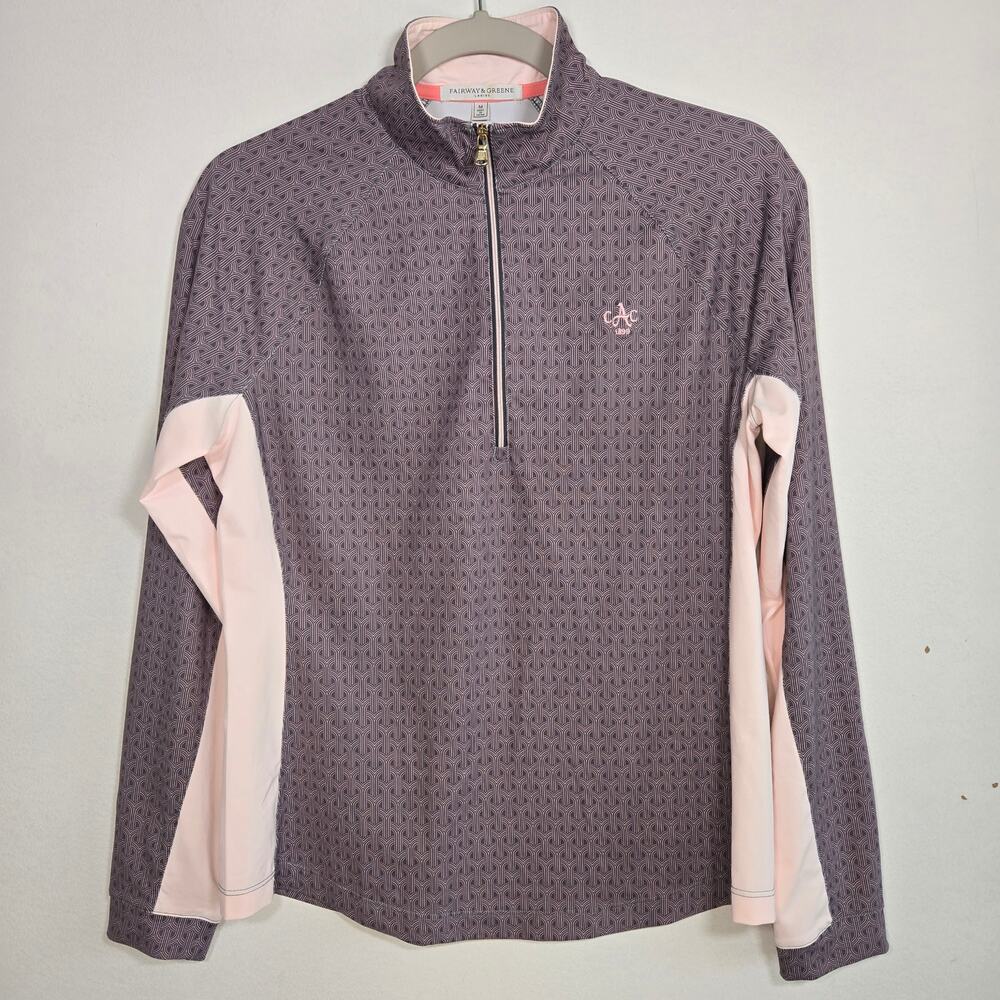 Fairway & Greene  Ladies Zip Up Pullover  Size M
